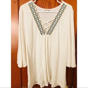 Cream comfy top